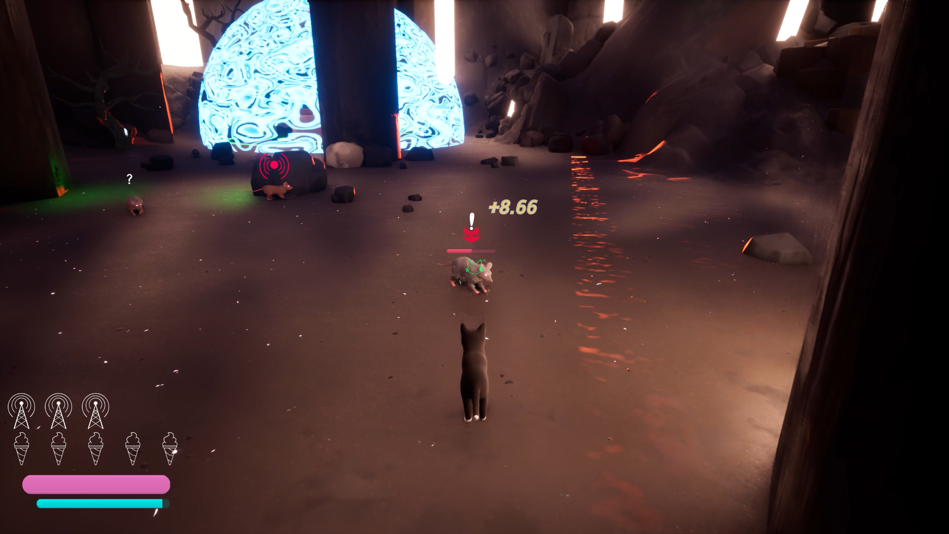 rats fighting player
