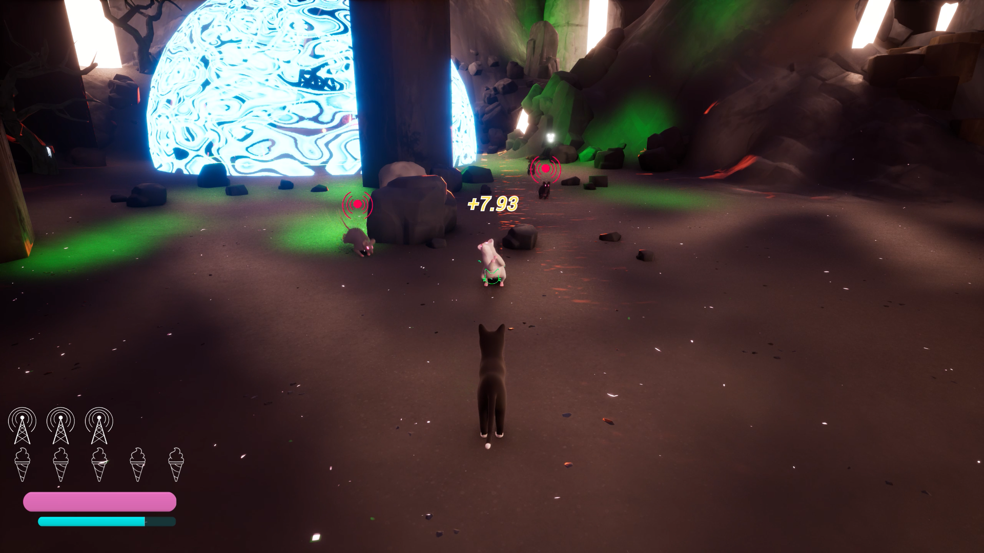 rats fighting player