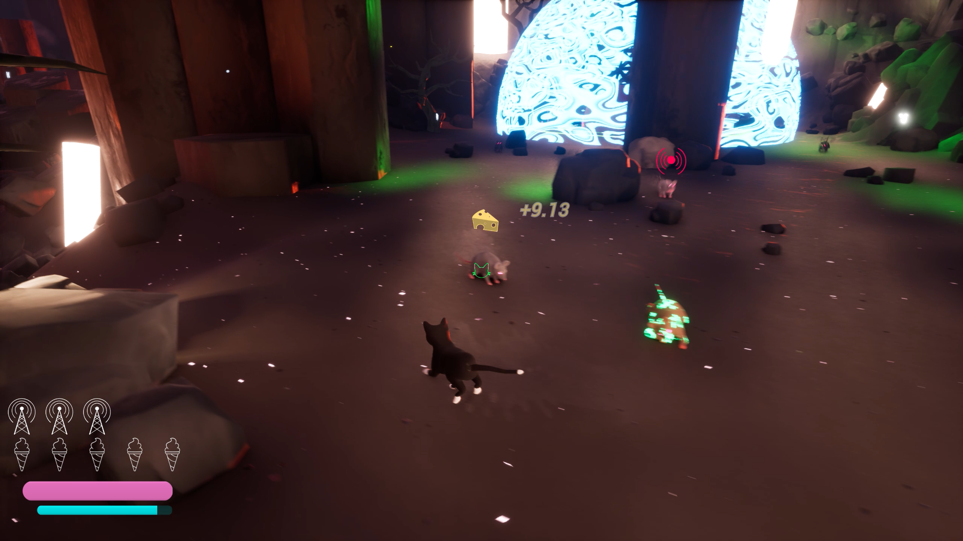 rats fighting player