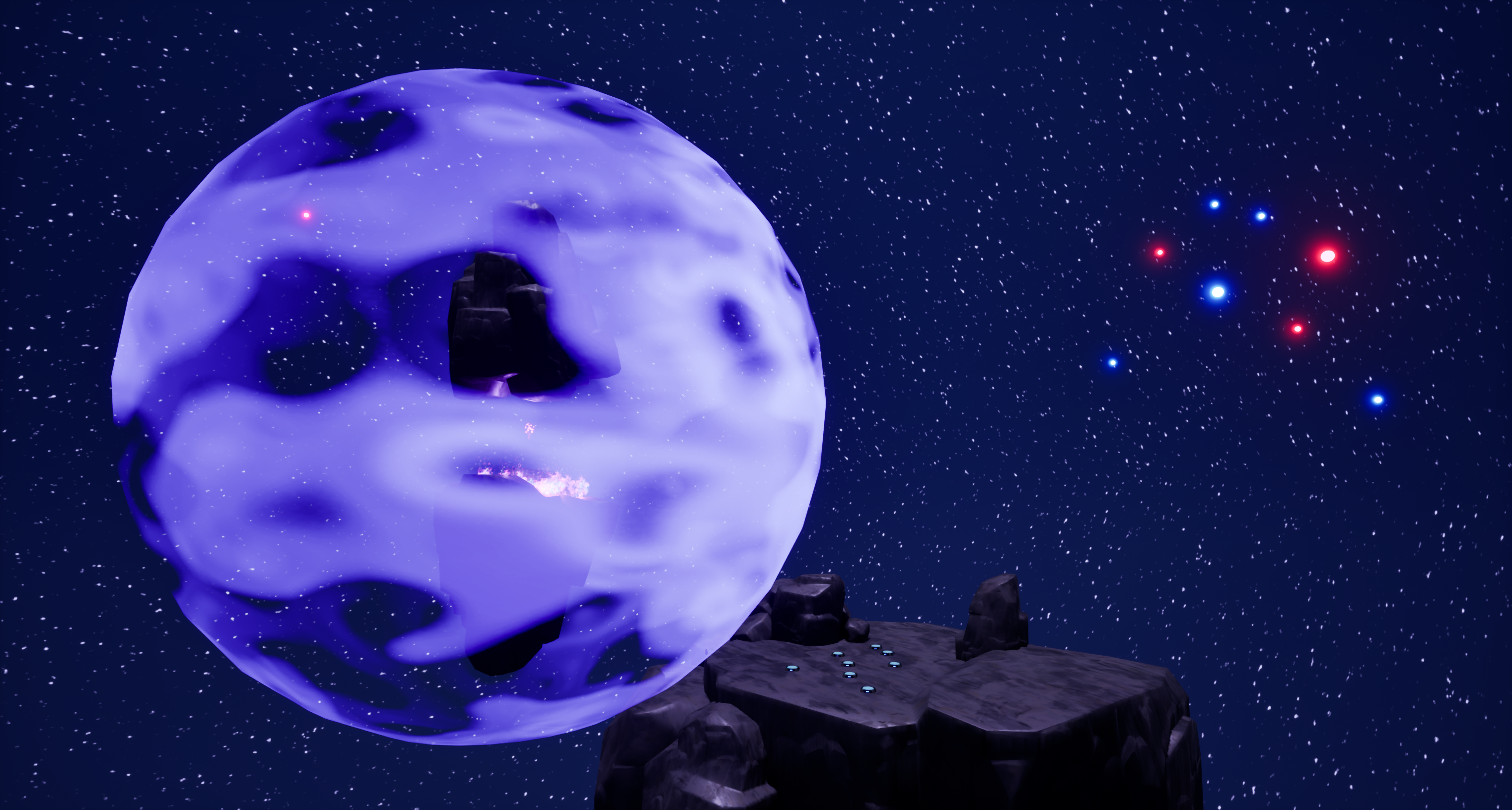 Image of puzzle in space