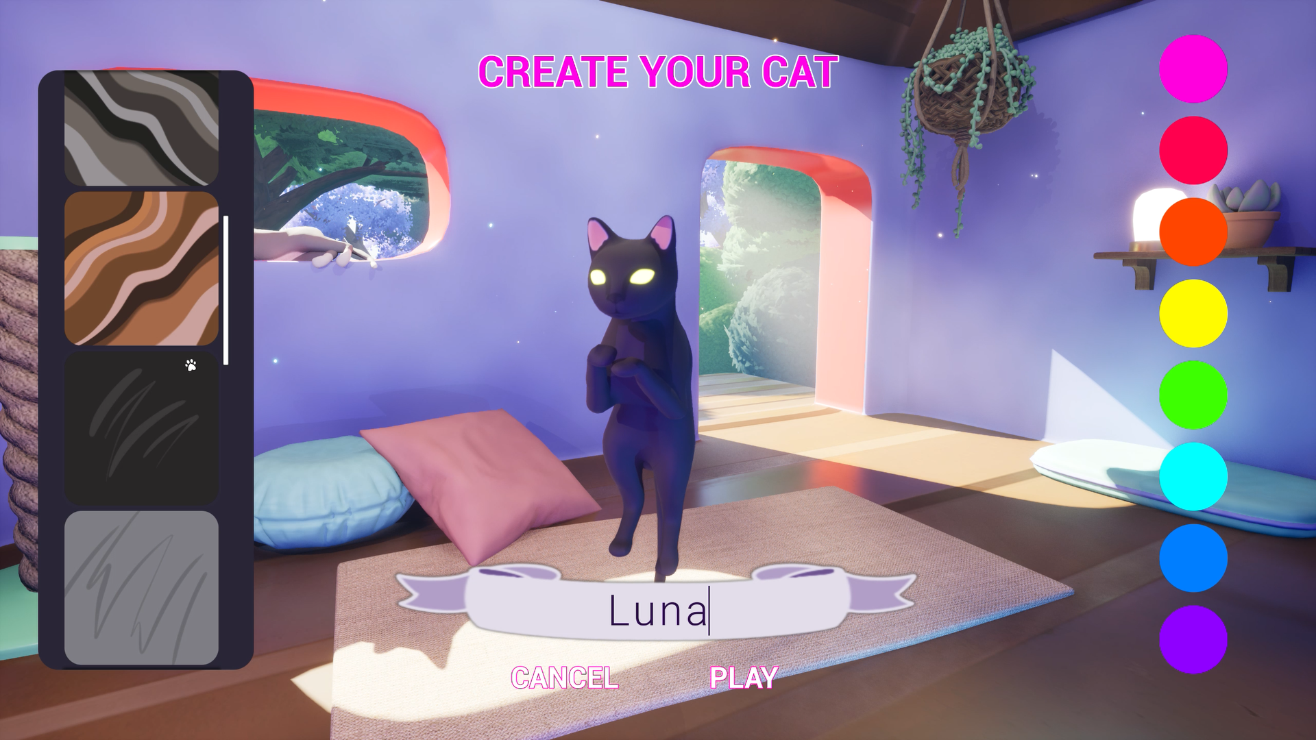 cat creator screen