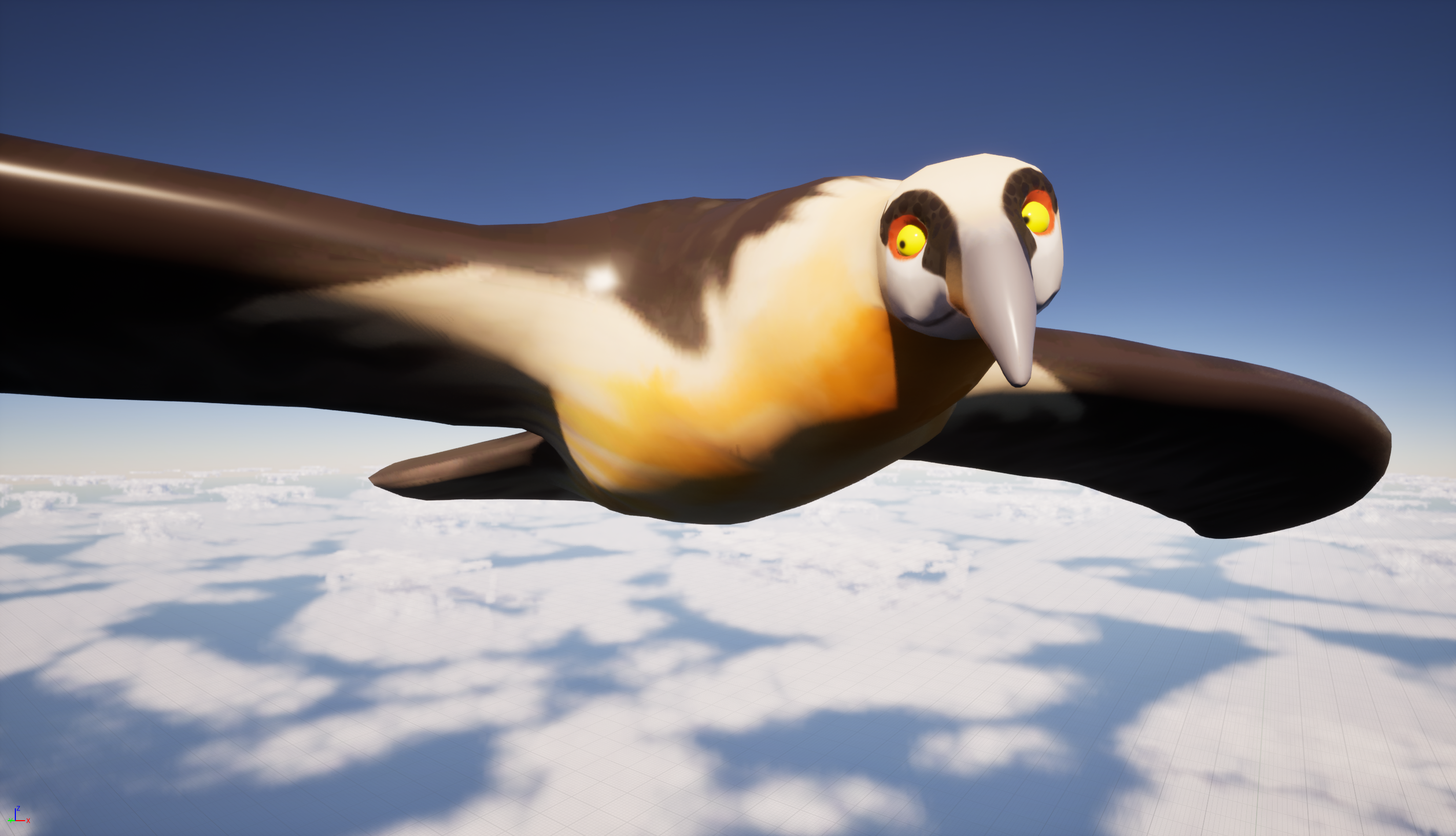 close up of vulture