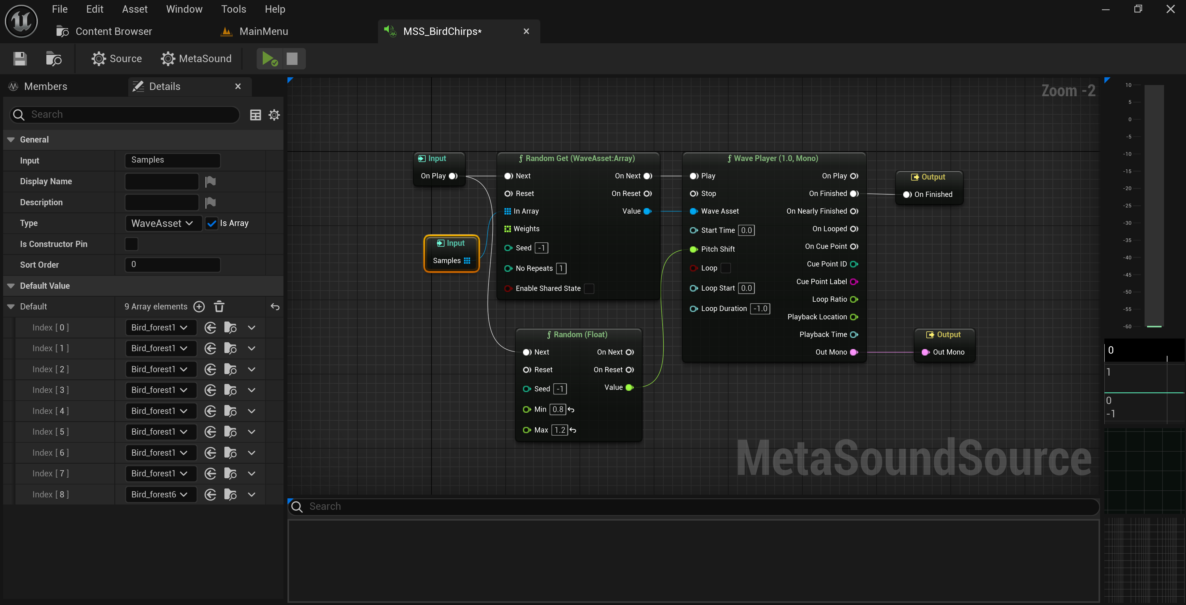 screenshot of settings menu